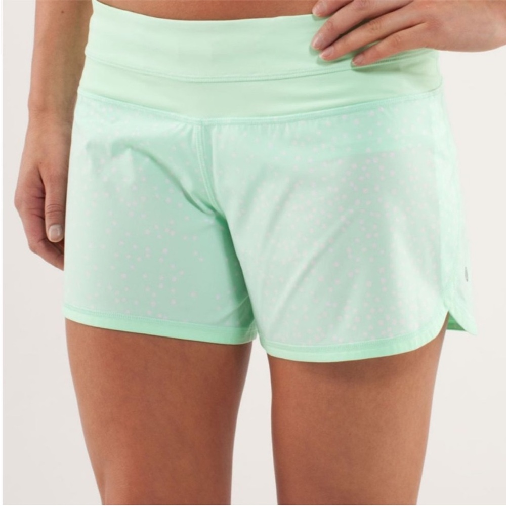 lululemon athletica Mint Green Athletic Shorts